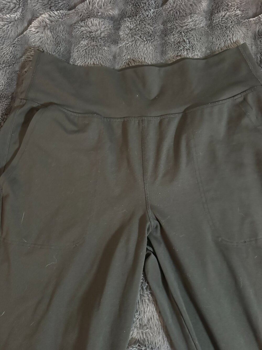 DSG XL Black High Rise Athletic Joggers Pockets Athleisure Yoga Pants Workout - Picture 2 of 9
